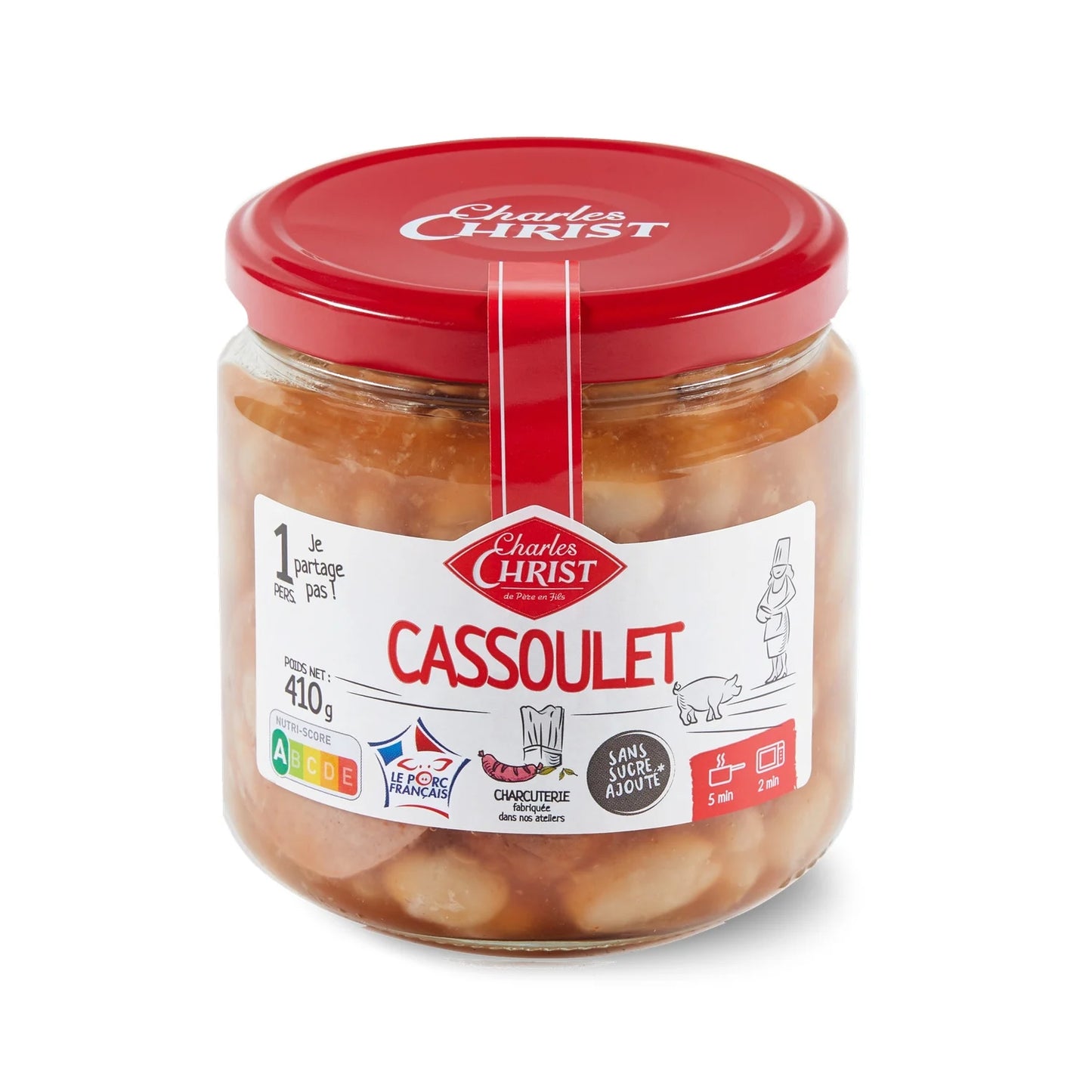 CHARLES CHRIST Cassoulet Pure Pork 410g