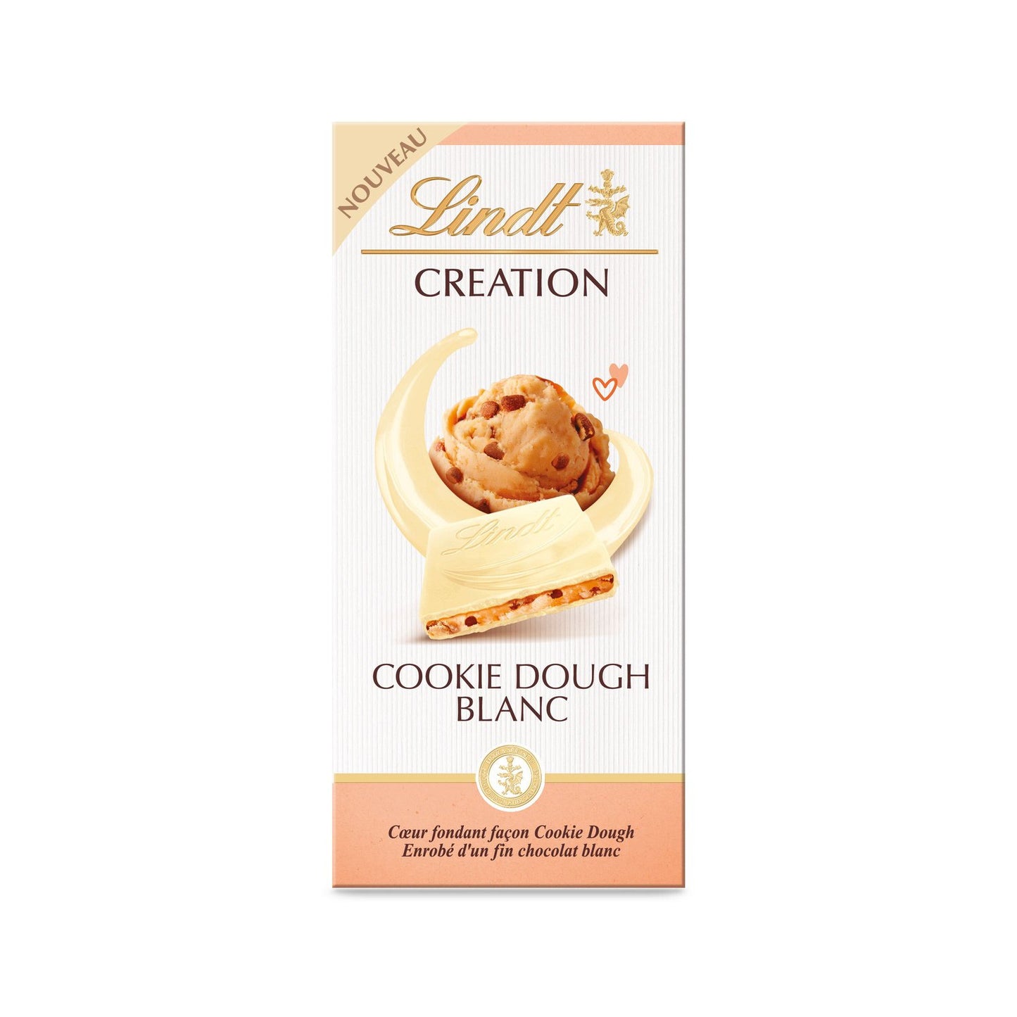 LINDT CREATION Chocolat Cookie Dough Blanc LINDT 150g