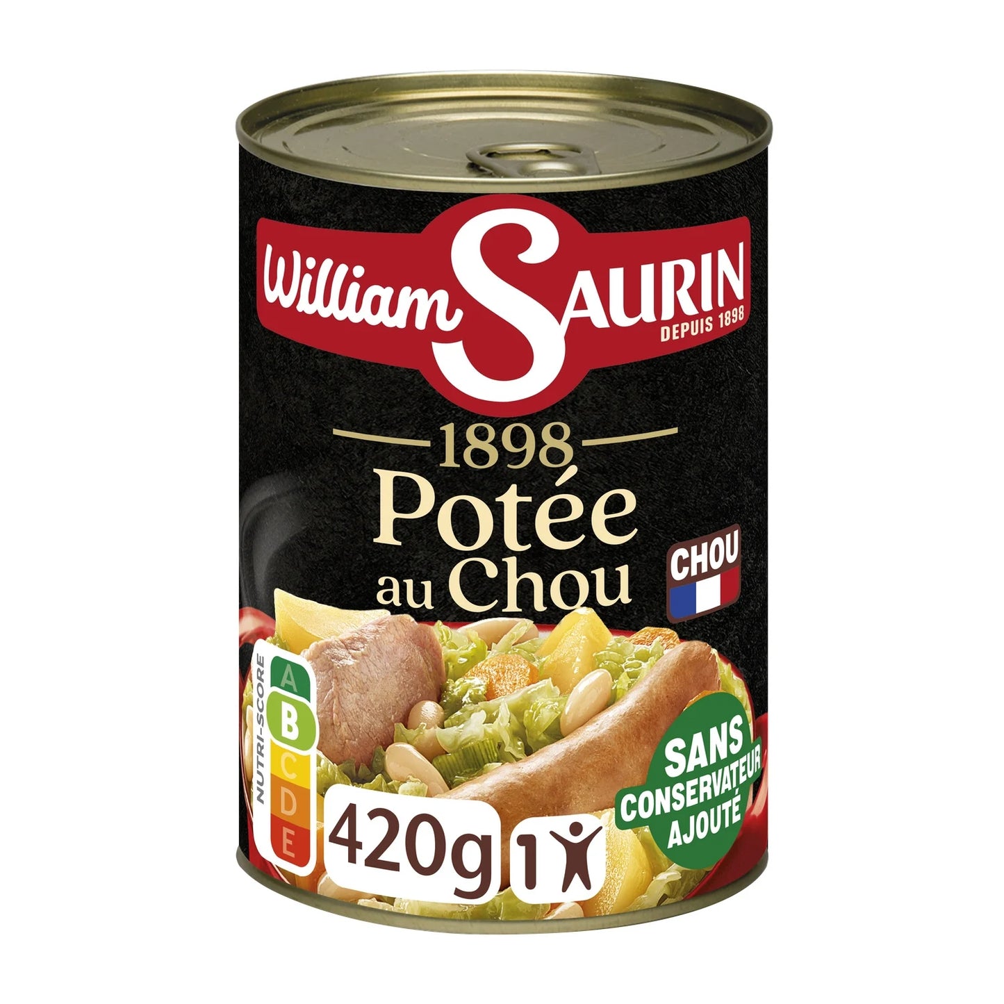 WILLIAM SAURIN Potée aux Choux 420g
