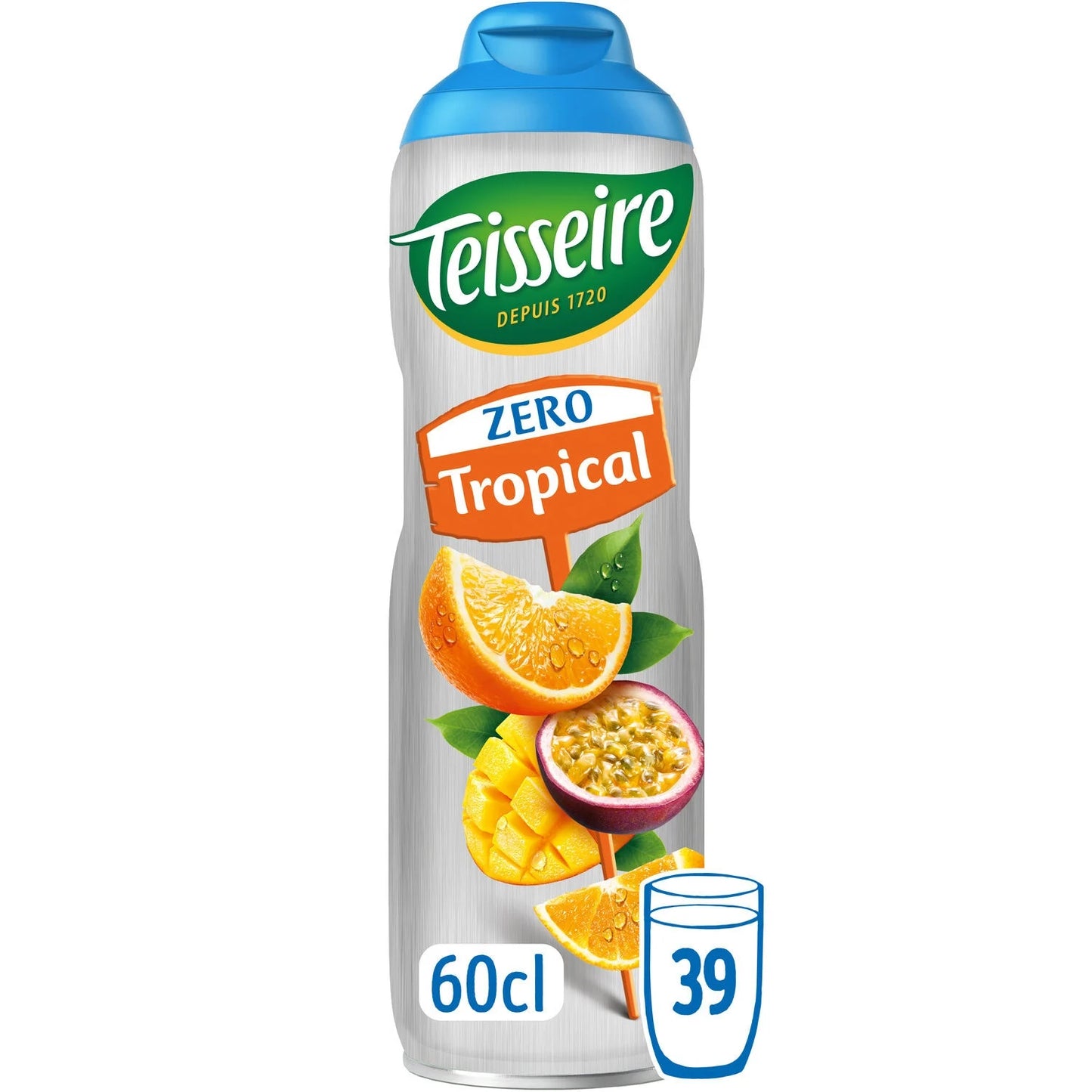 TEISSEIRE Tropical Syrup Zero Sugar - 60cl
