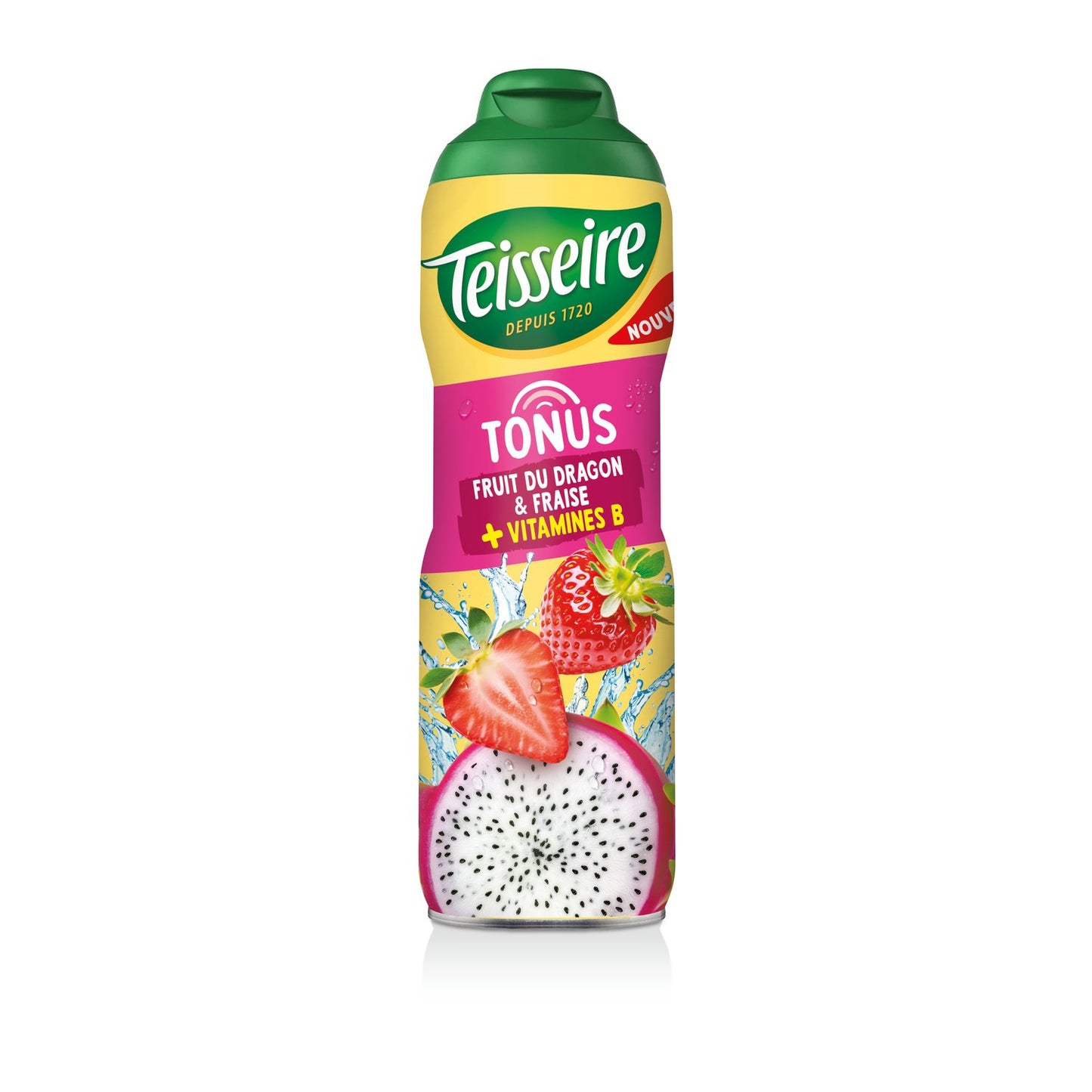 TEISSEIRE Sirup Tonus Drachenfrucht & Erdbeere Vitamin B 60cl