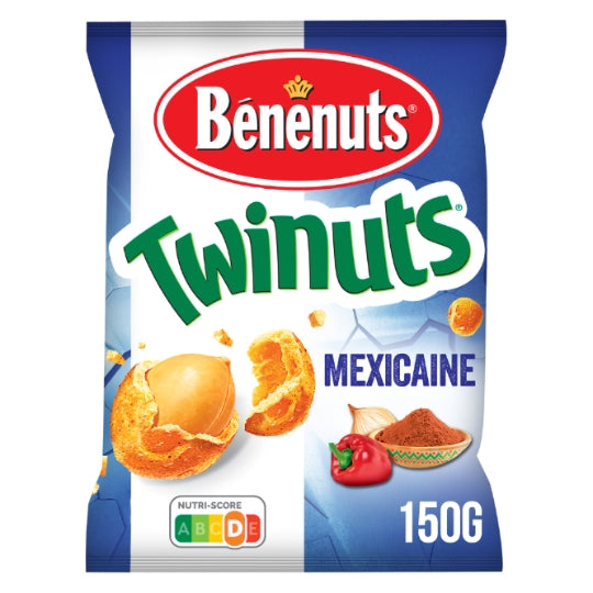 BENENUTS Cacahuètes twinuts saveur Mexicaine 150g