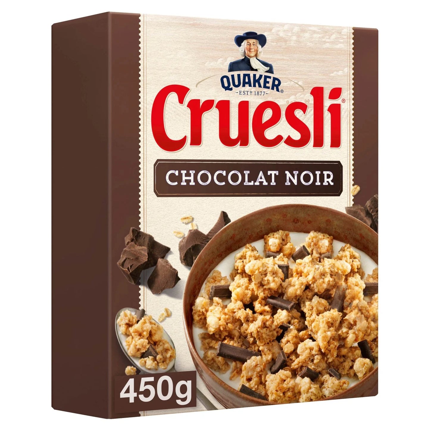 QUAKER Cruesli Dark Chocolate Cereal 450g