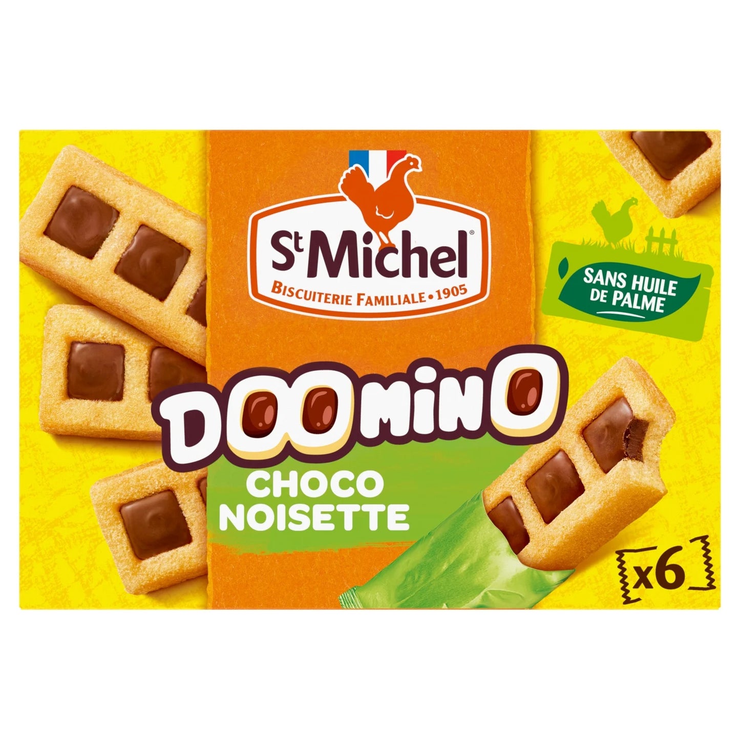 ST MICHEL Gâteaux Doomino chocolat noisette 180g