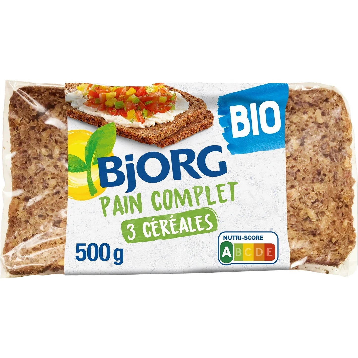 BJORG Organic 3-Grain Bread 500g