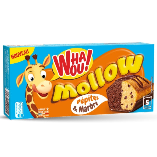 WHAOU! Gâteau Pépites & Marbré Mollow x5 - 150g