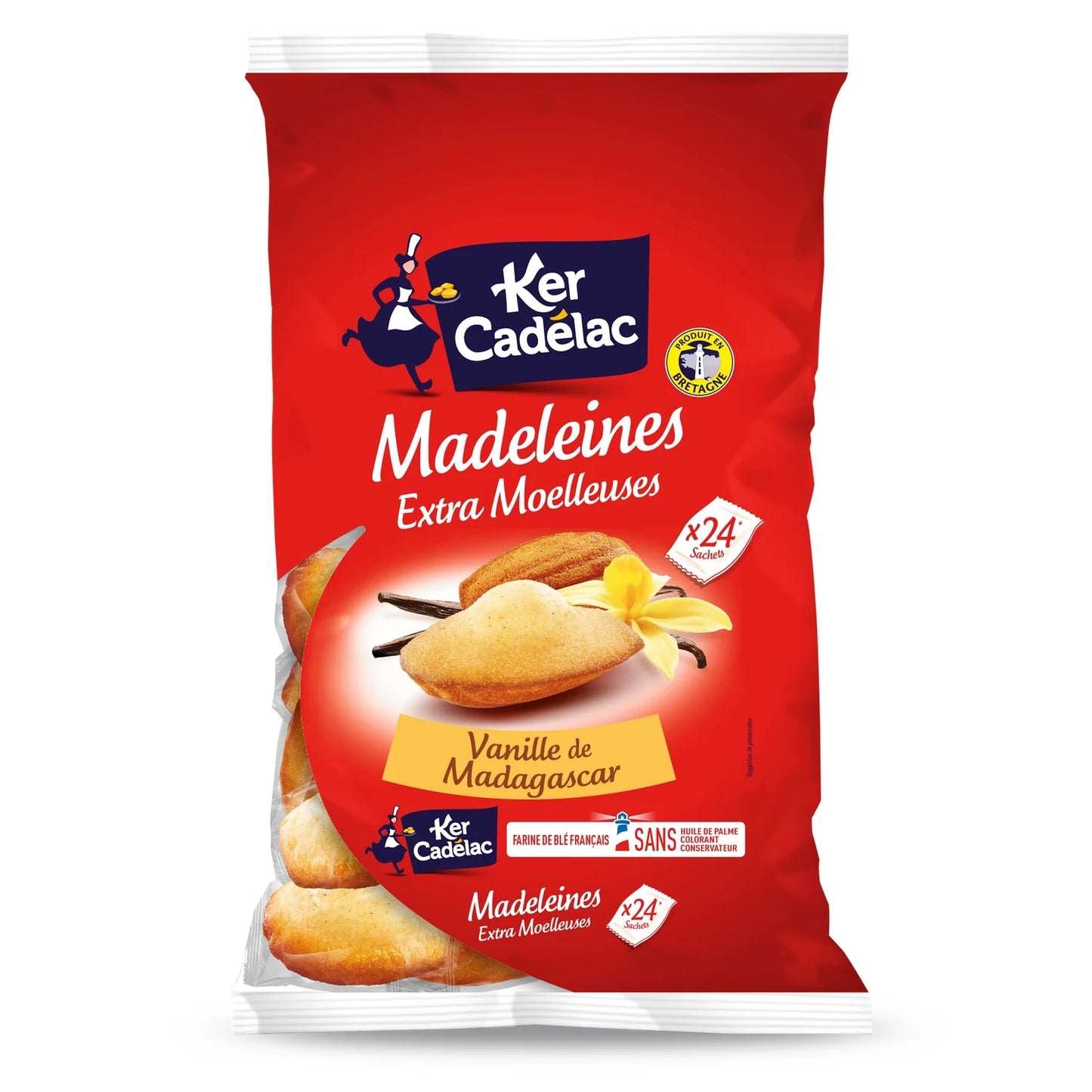 KER CADELAC Madagascan Vanilla Madeleines Individual Sachets 600g