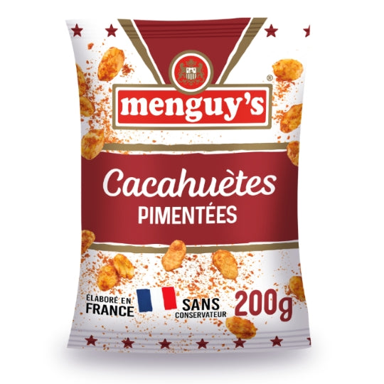 MENGUY'S Cacahuètes Grillées pimentées 200g