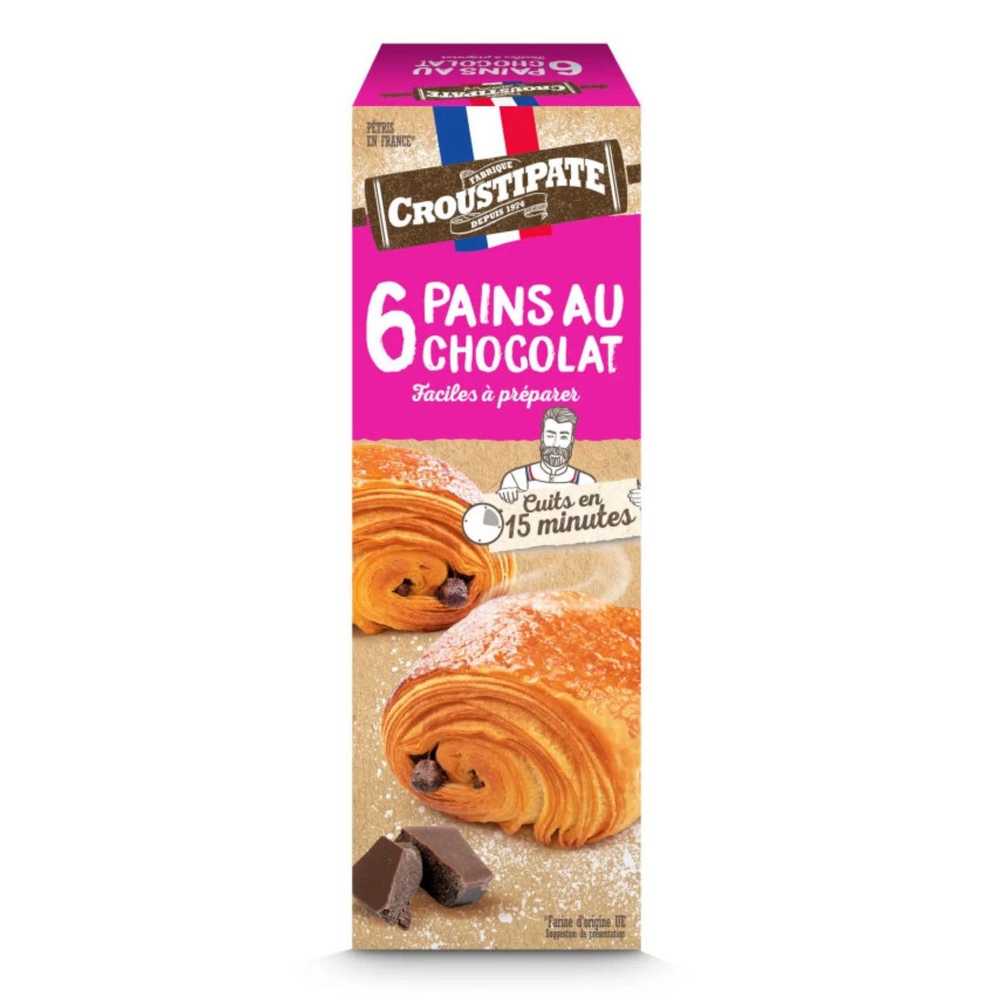 CROUSTIPATE Pain au Chocolat Facile à préparer