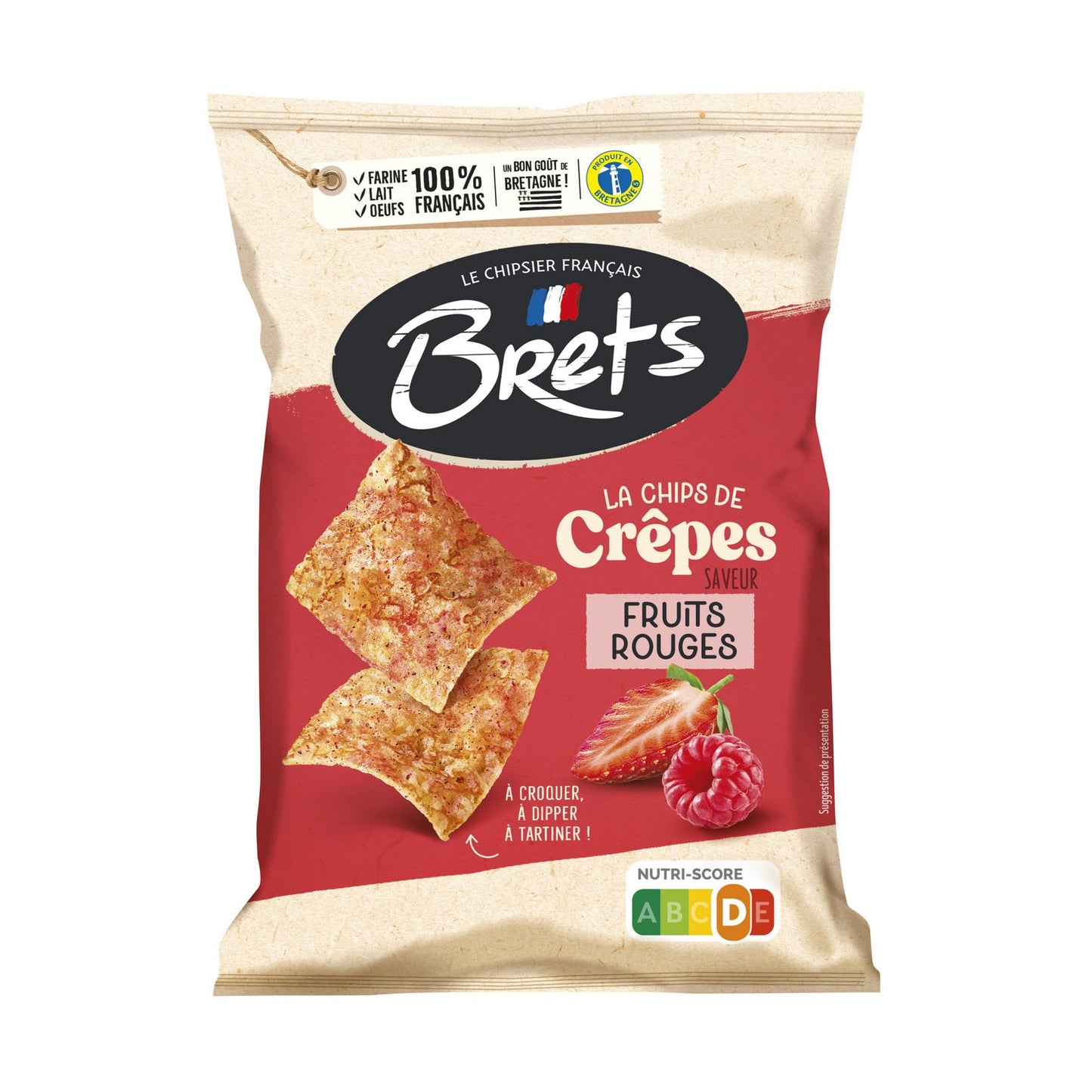 BRETS Crêpes Chips Rote Früchte Geschmack 120g