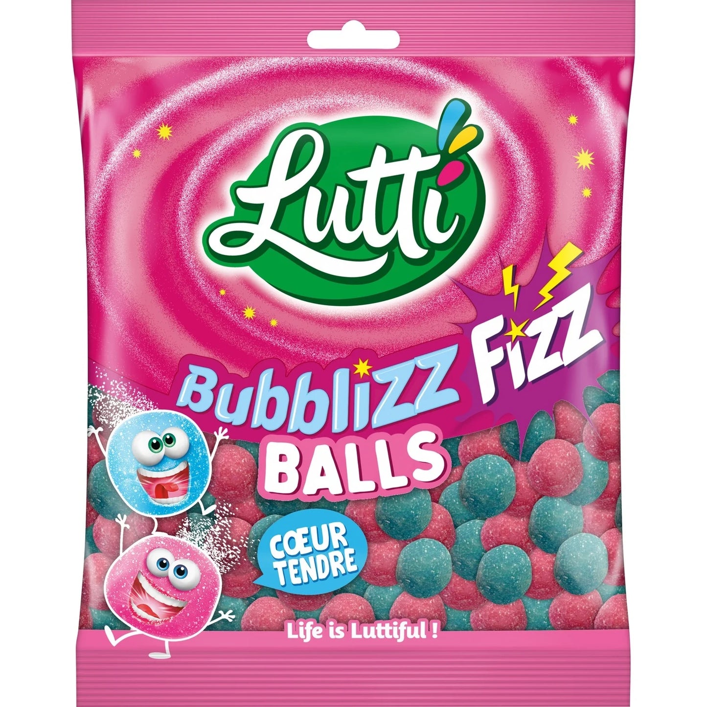 LUTTI Bubblizz Balls Sparkling Candy 180g