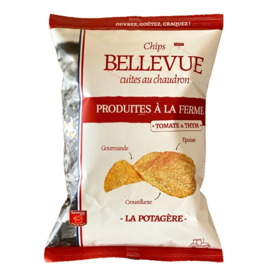 BELLEVUE Chips Fermières Tomate et Thym 125g