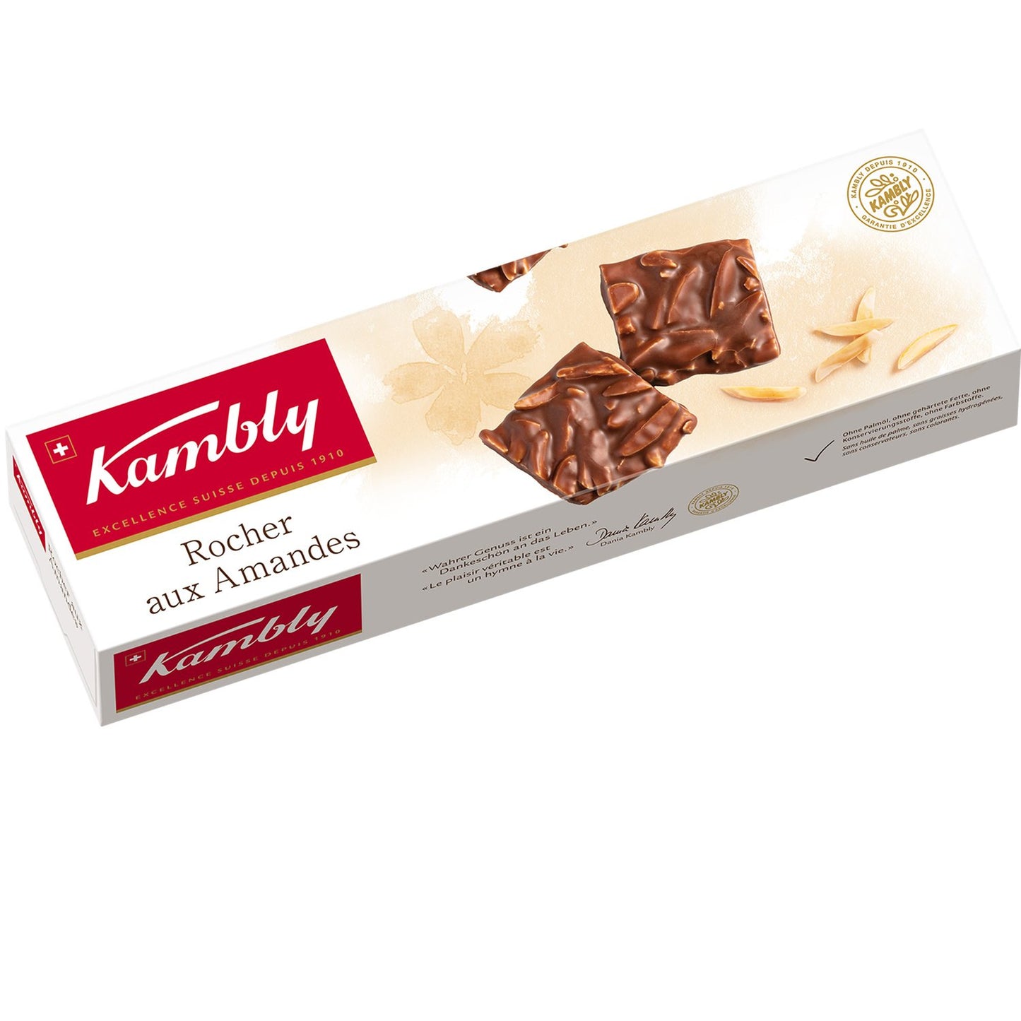 KAMBLY Biscuits rocher aux amandes 80g