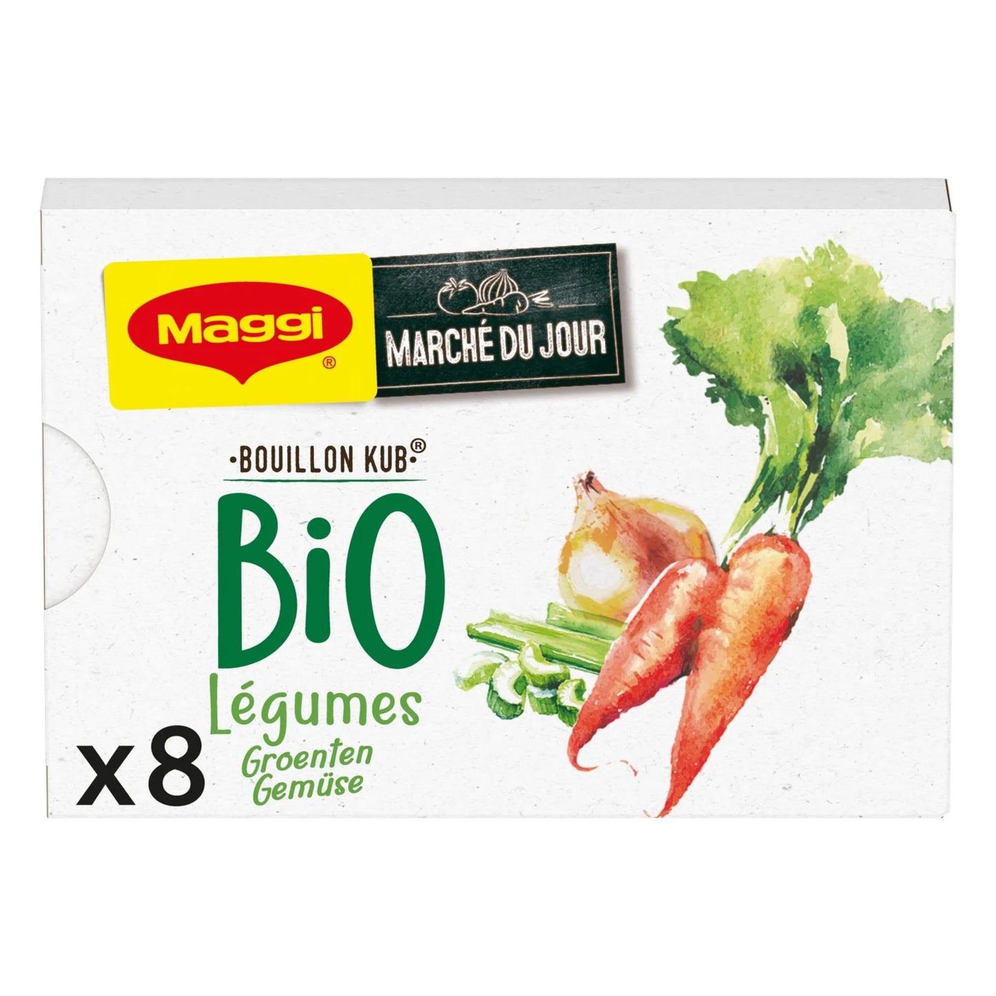 MAGGI Organic Vegetable Bouillon Cubes (8 Cubes x 10g) 80 g