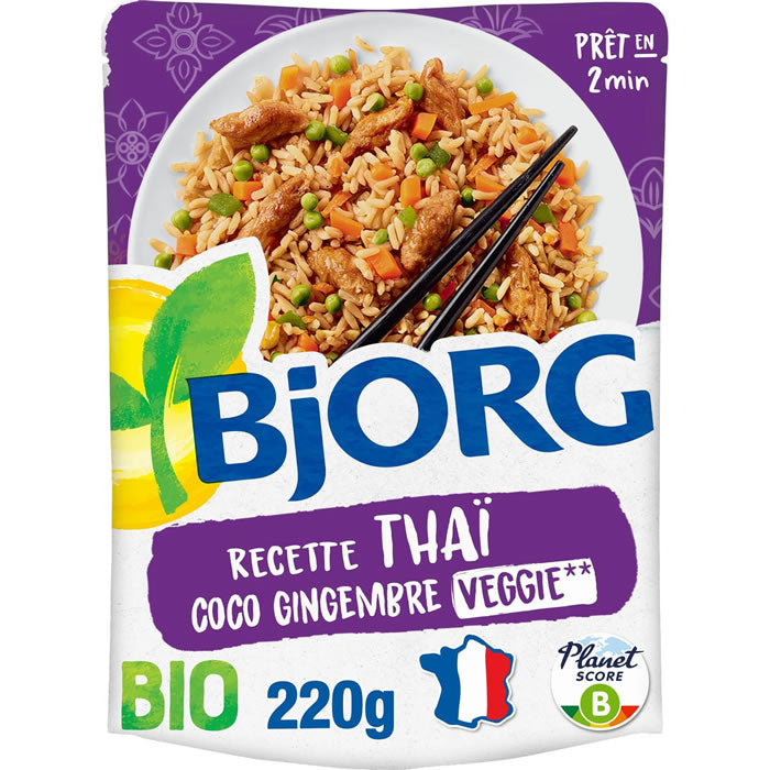 BJORG Organic Coconut & Ginger Rice 220 g