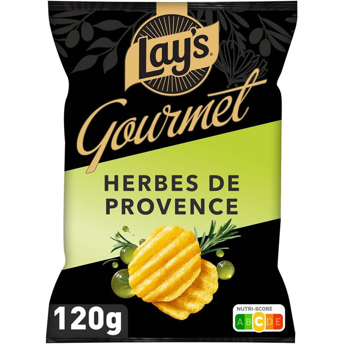 LAY'S Gourmet geriffelte Chips mit Kräutern der Provence 120g