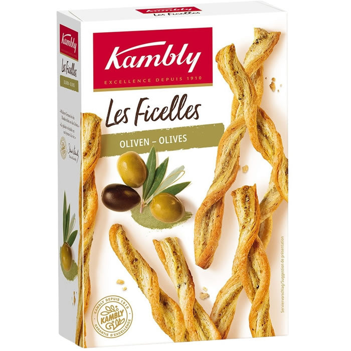KAMBLY Breadsticks with Green & Black Olives 100g