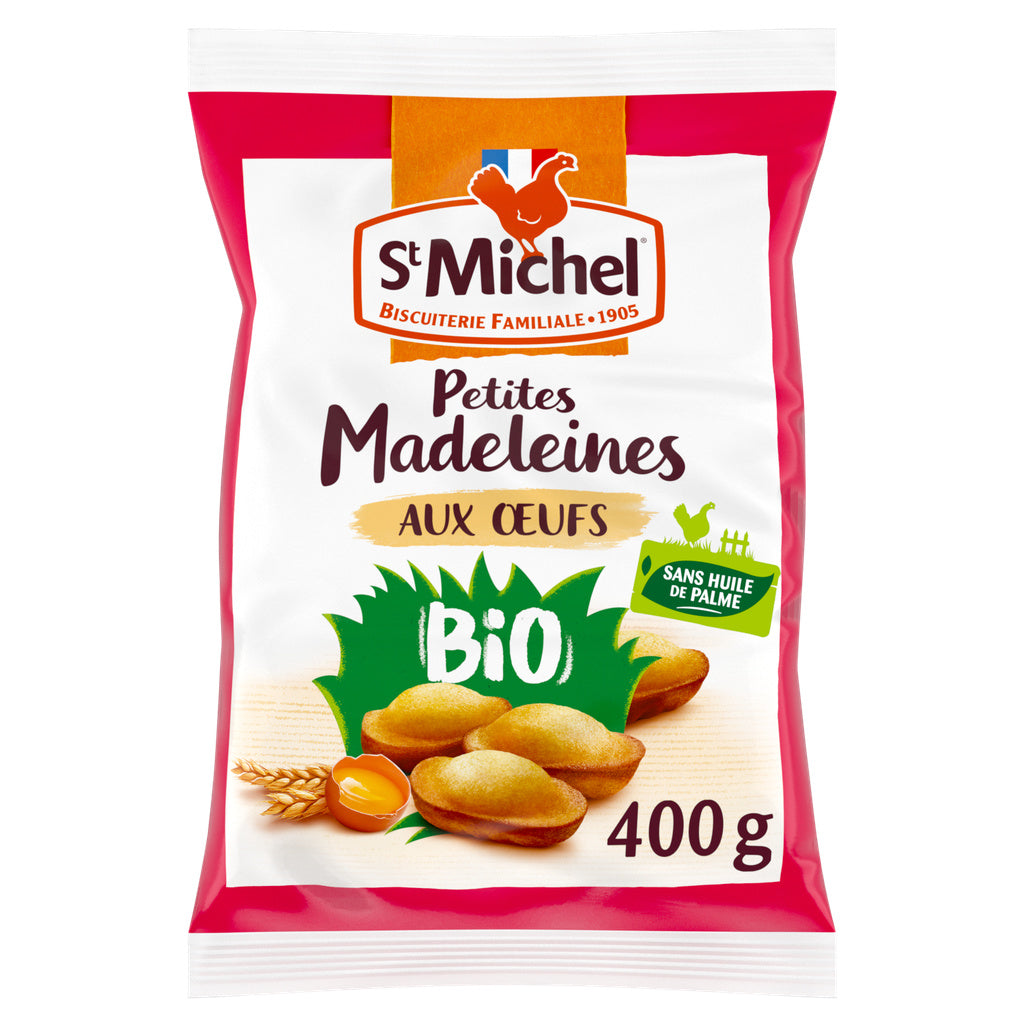 ST MICHEL Petites madeleines natures BIO 400g