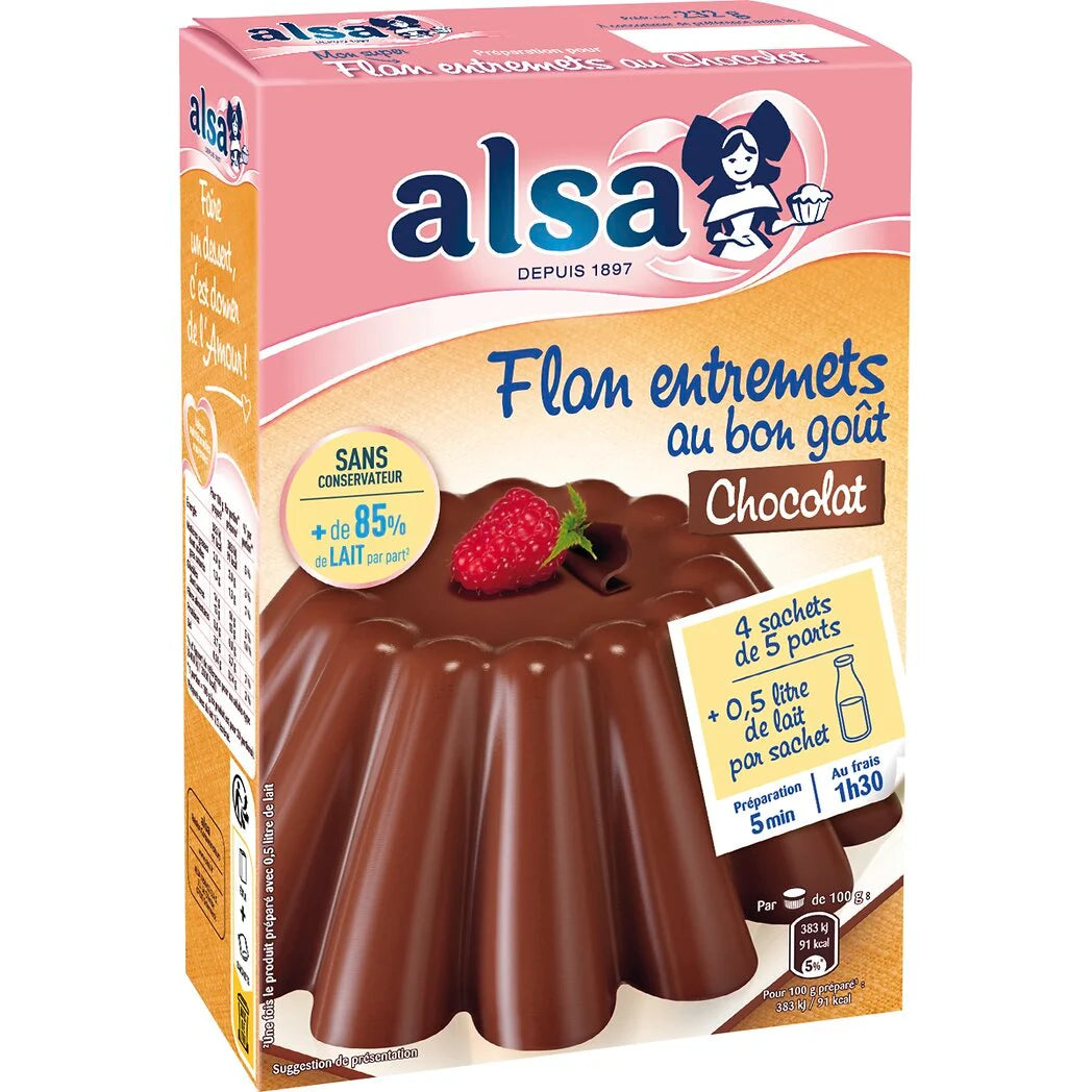 ALSA Zubereitung für Schokoladenflan-Dessert 232g