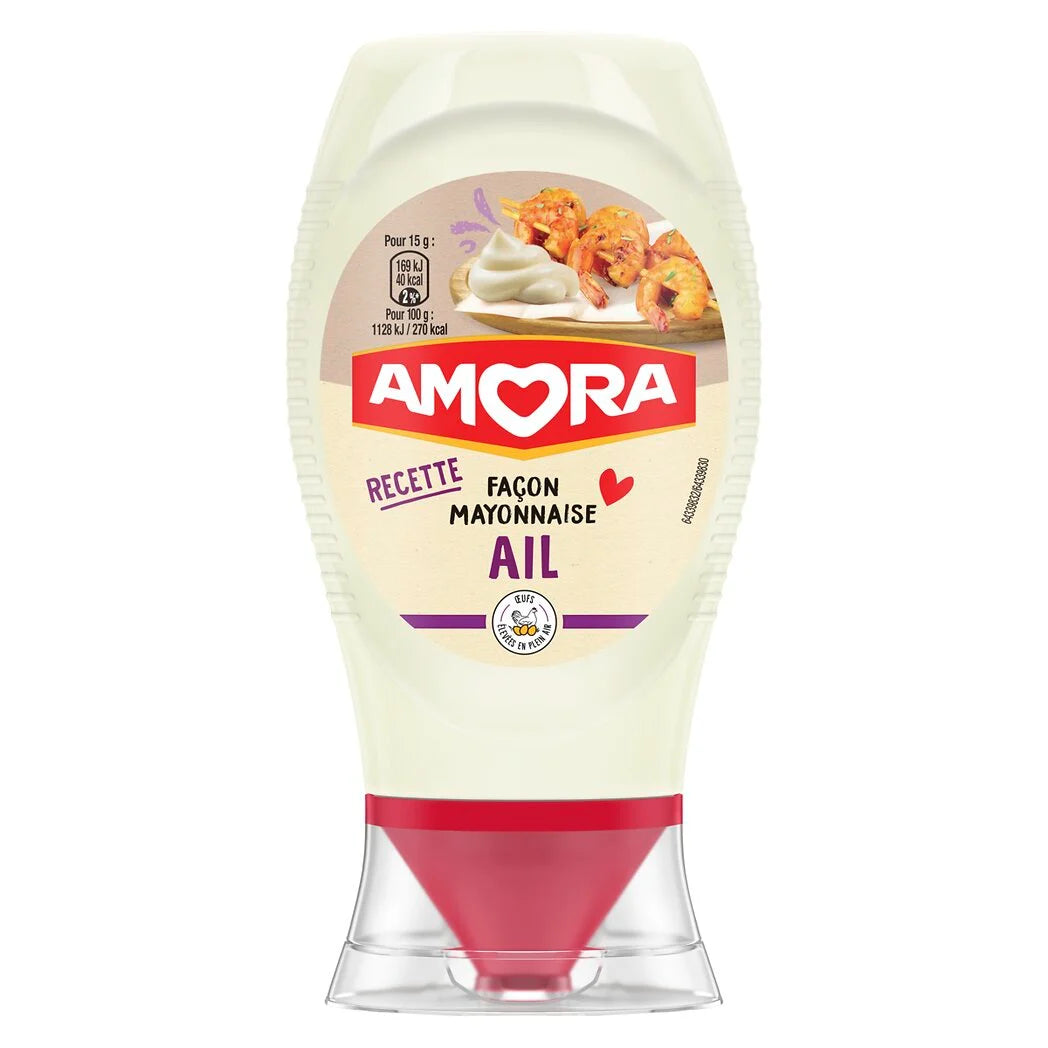AMORA Sauce à l'ail façon mayonnaise 250ml