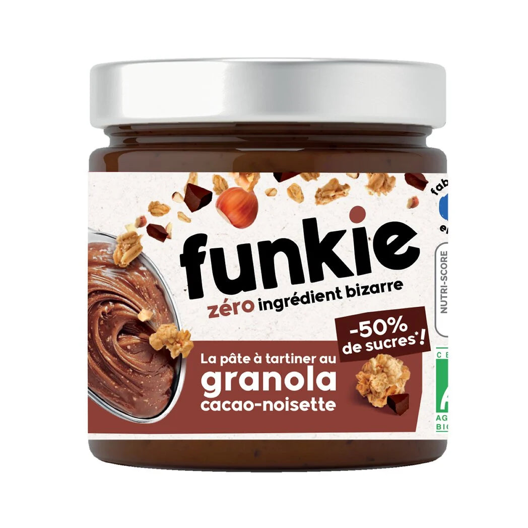 FUNKIE Organic Cocoa & Hazelnut Granola Spread 200g