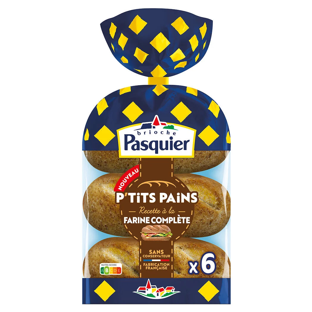 PASQUIER P'tits pains à la farine complète 270g*