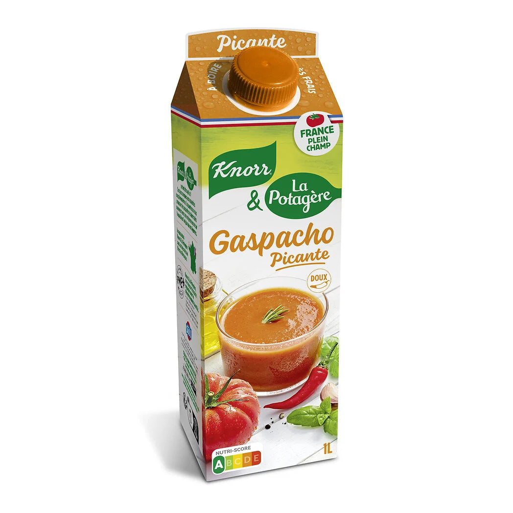KNORR Gazpacho Picante mit Gemüse aus Frankreich mild 1l