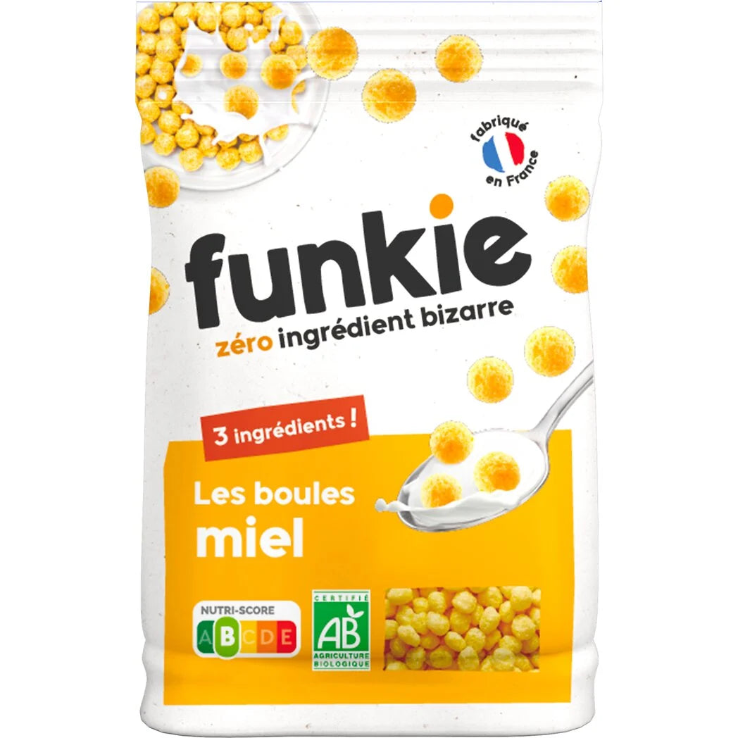 FUNKIE Organic Honey-Coated Cereal Balls 300g