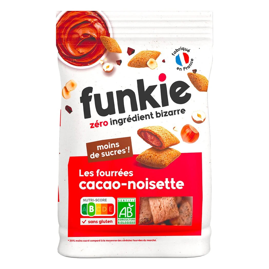FUNKIE Organic Filled Cereals with Cocoa & Hazelnut 250g