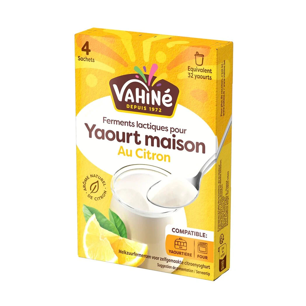 VAHINE Ferments lactiques pour yaourt maison au citron 20G (4X5g)