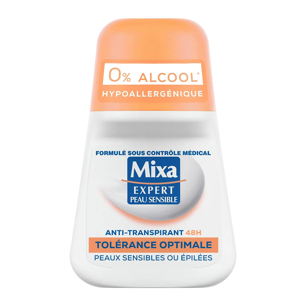 MIXA Déodorant peaux sensibles Anti-transpirant 48h 50ml