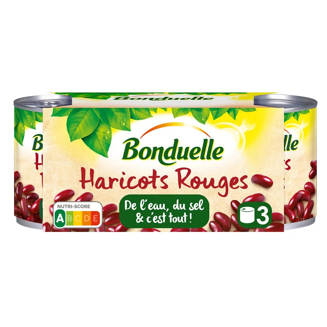 BONDUELLE Kidneybohnen natur 3 x 125g