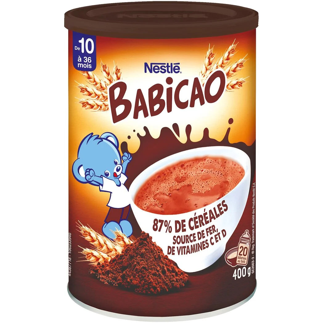 NESTLÉ Babicao - Céréales aromatisées chocolat - dès 10 mois 400g