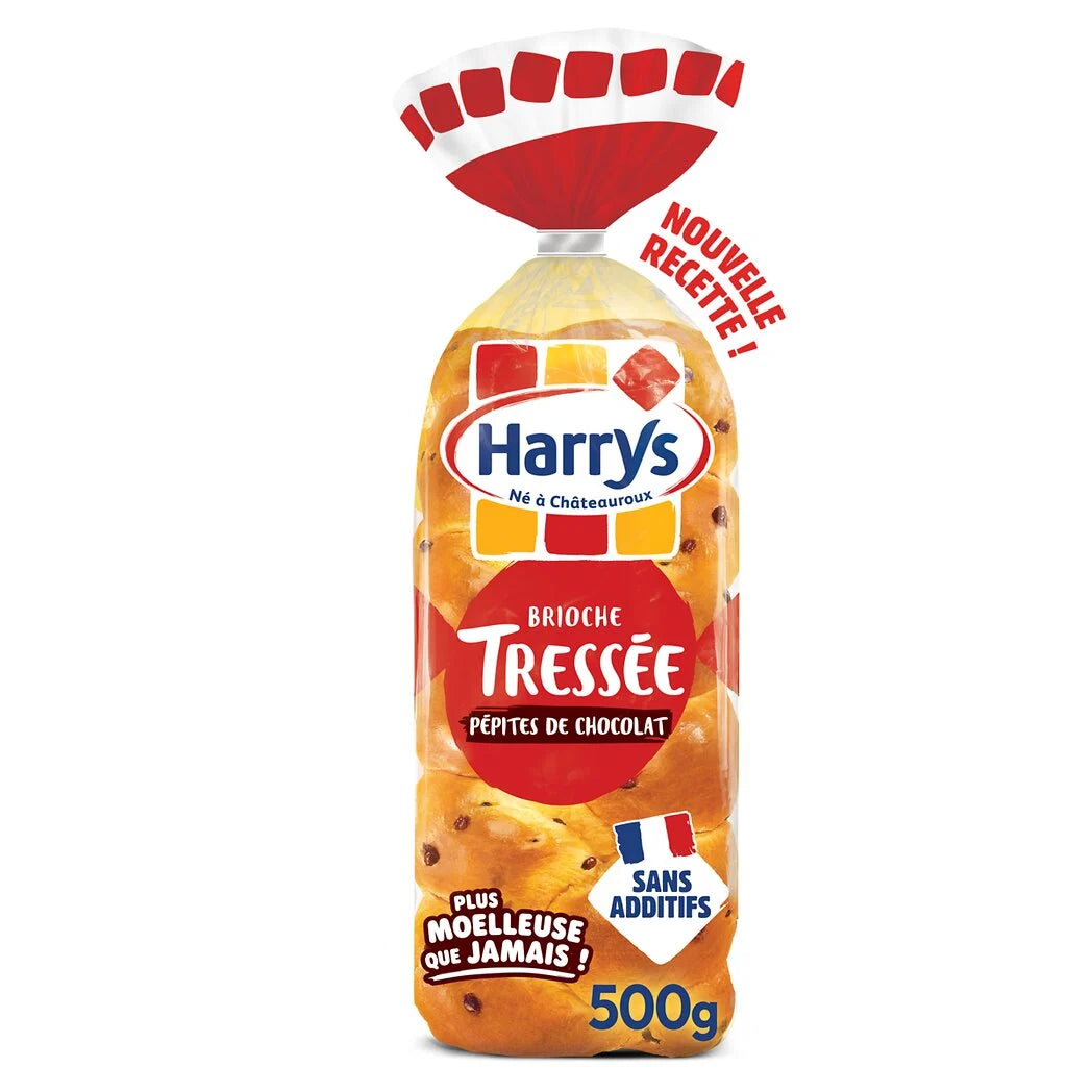 HARRYS Brioche tressée aux pépites de chocolat 500g*