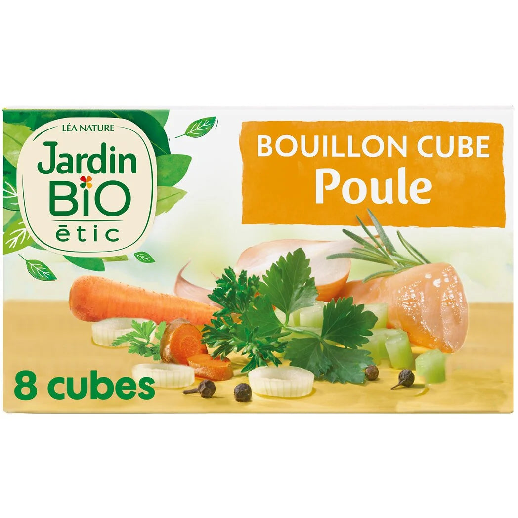 JARDIN BIO Organic Chicken Stock Cubes x8