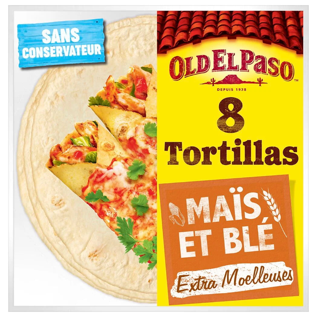 OLD EL PASO Corn & Wheat Tortillas (8 Pack - 335g)