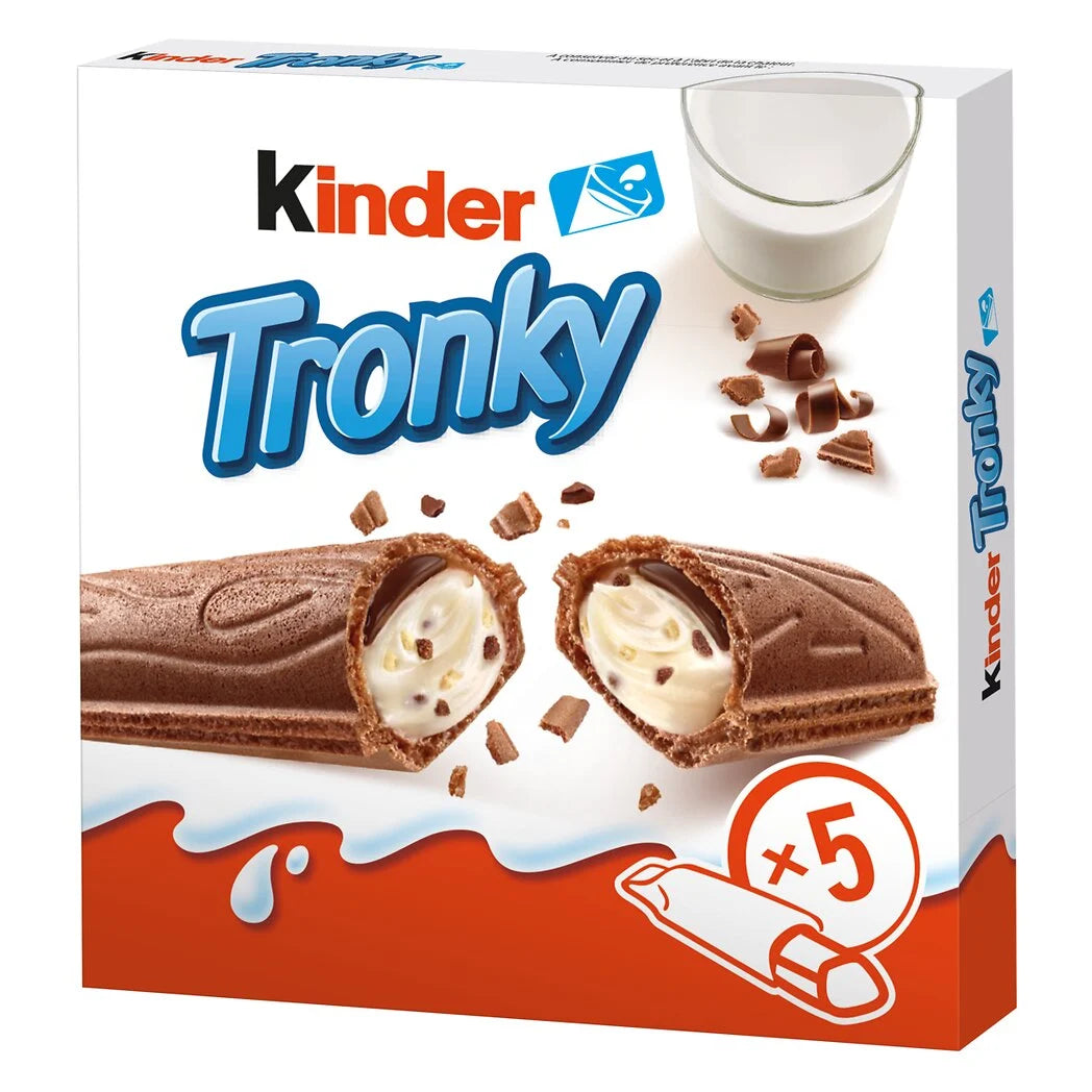 KINDER Biscuits fourrés au cacao et au lait - Tronky x5 - 90g