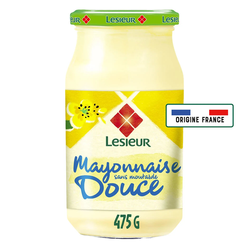 LESIEUR Mayonnaise fine et douce sans moutarde 475g