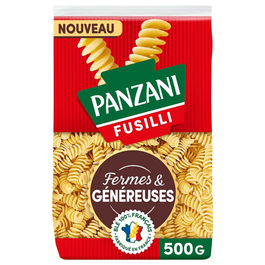 PANZANI Pâtes fusilli fermes et généreuses 500g