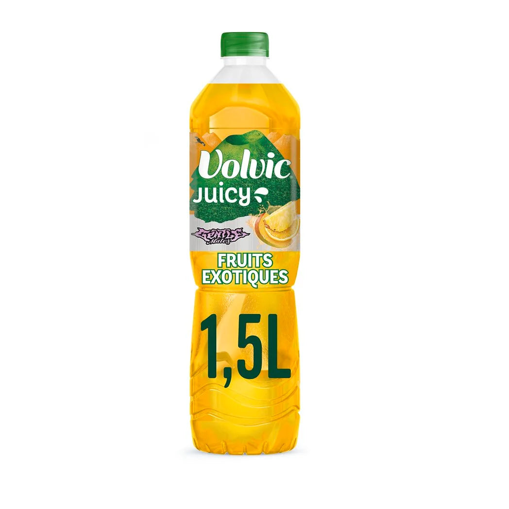 VOLVIC Aromatisiertes Wasser Mango Ananas - Juicy 1,5L