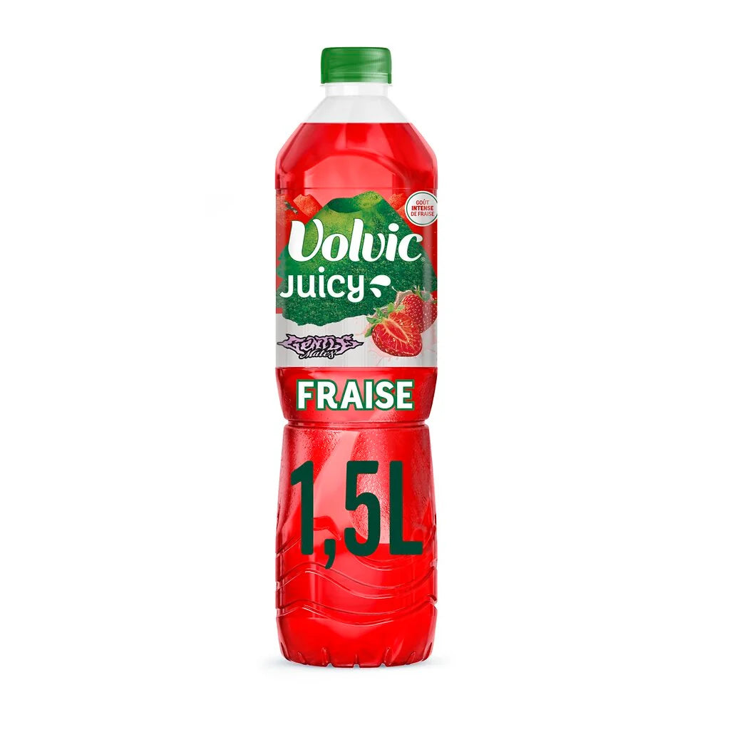 VOLVIC Juicy Erdbeere stilles Mineralwasser 1.5L