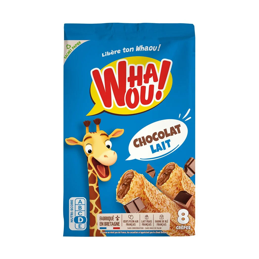 WHAOU! Crêpes chocolat au lait x8 - 265g*