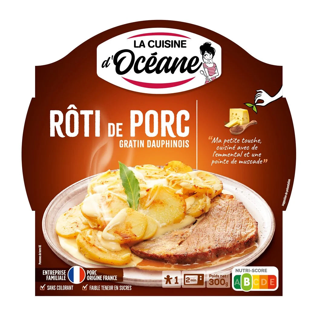 LA CUISINE D'OCEANE Rôti de porc & gratin dauphinois 300g