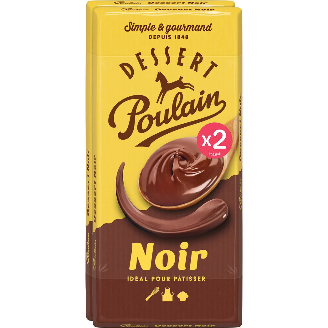 POULAIN Dark Dessert Chocolate Bar 2 x 180g