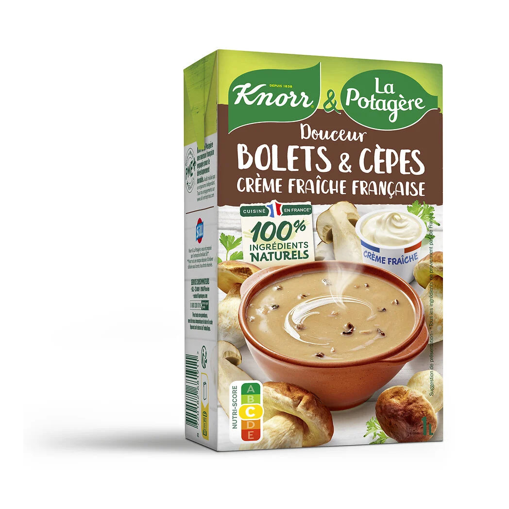 KNORR Pilz-Cremesuppe Steinpilz & Pfifferling 1l