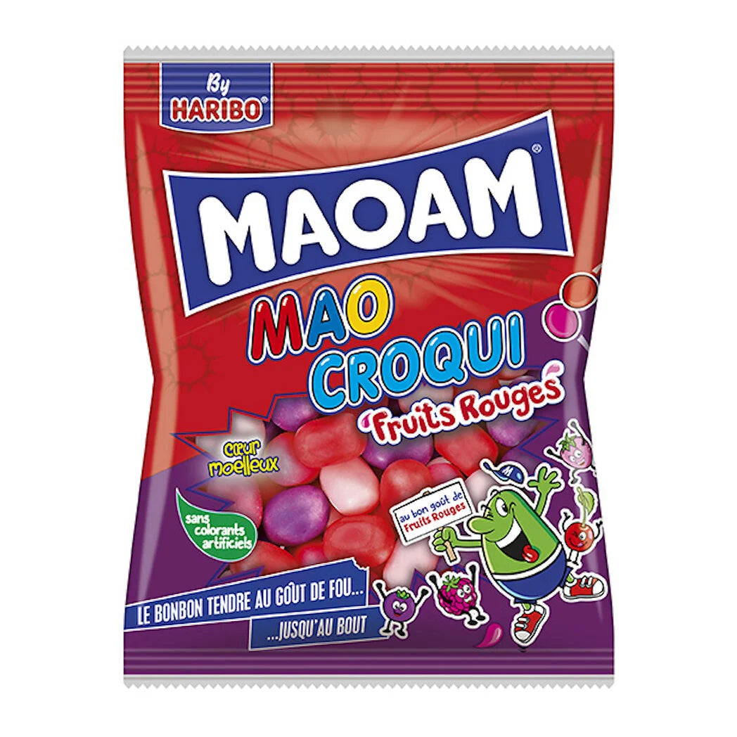 HARIBO Confiserie pâte à mâcher dragéifiée fruits rouges 200g