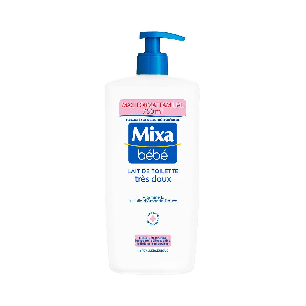 MIXA Bébé - Lait de toilette très doux Hypoallergénique 750ml