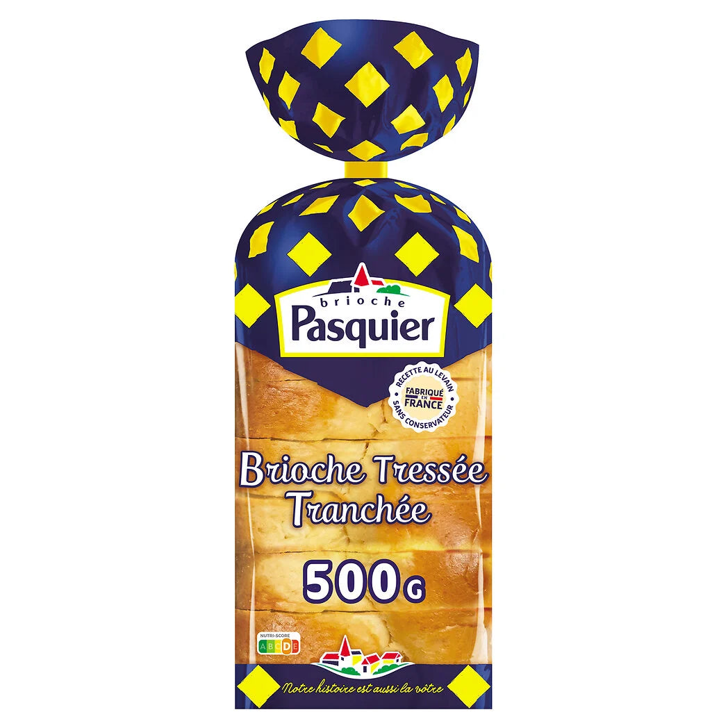 PASQUIER Brioche tressée au levain tranchée 500g*