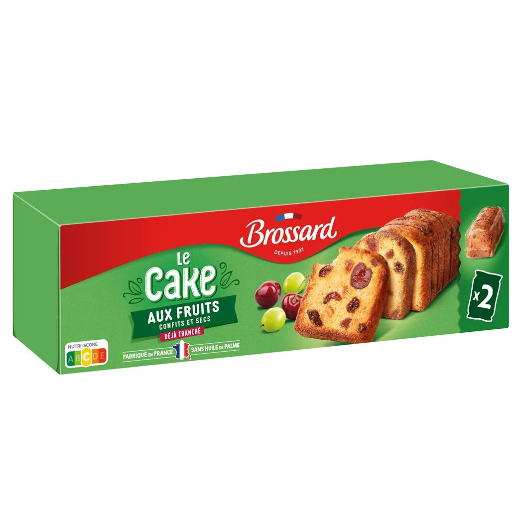 Brossard Cake aux fruits classique 2x250g