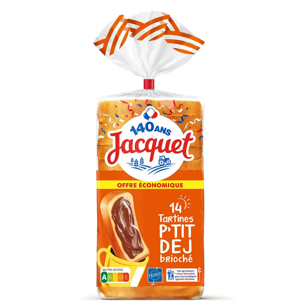 JACQUET Tartine P'tit Déj Brioche x14 - 410g